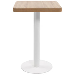 vidaXL Bistro Table Light Brown 50x50 cm MDF 2