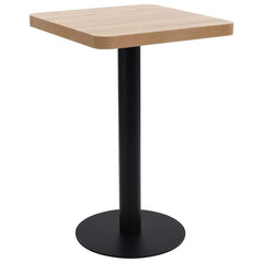 vidaXL Bistro Table Light Brown 50x50 cm MDF 1