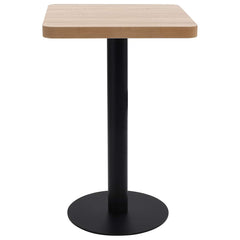 vidaXL Bistro Table Light Brown 50x50 cm MDF 2