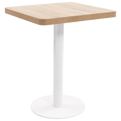 vidaXL Bistro Table Light Brown 60X60 cm MDF 1