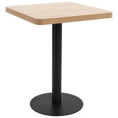 vidaXL Bistro Table Light Brown 60X60 cm MDF 1
