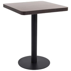 vidaXL Bistro Table Dark Brown 60X60 cm MDF 1