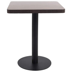 vidaXL Bistro Table Dark Brown 60X60 cm MDF 2