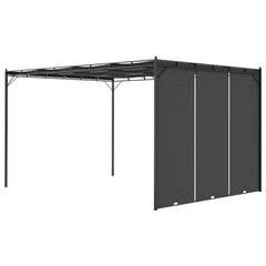 Garden Gazebo with Side Curtain 4x3x2,25 m Anthracite 4 x 3 x 2.25 m