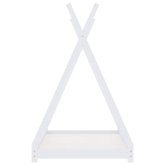 vidaXL Kids Bed Frame | White | Solid pine wood, Plywood slats | 80 x 160 cm 4