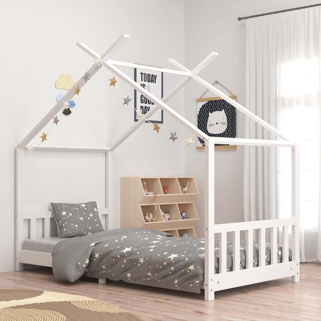 vidaXL Kids Bed Frame Solid Pine Wood