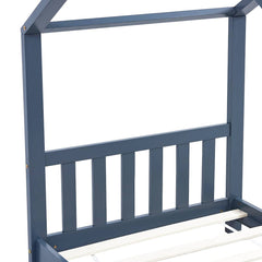 vidaXL Kids Bed Frame | Grey | Solid pine wood, plywood slats | 70 cm x 140 cm 6