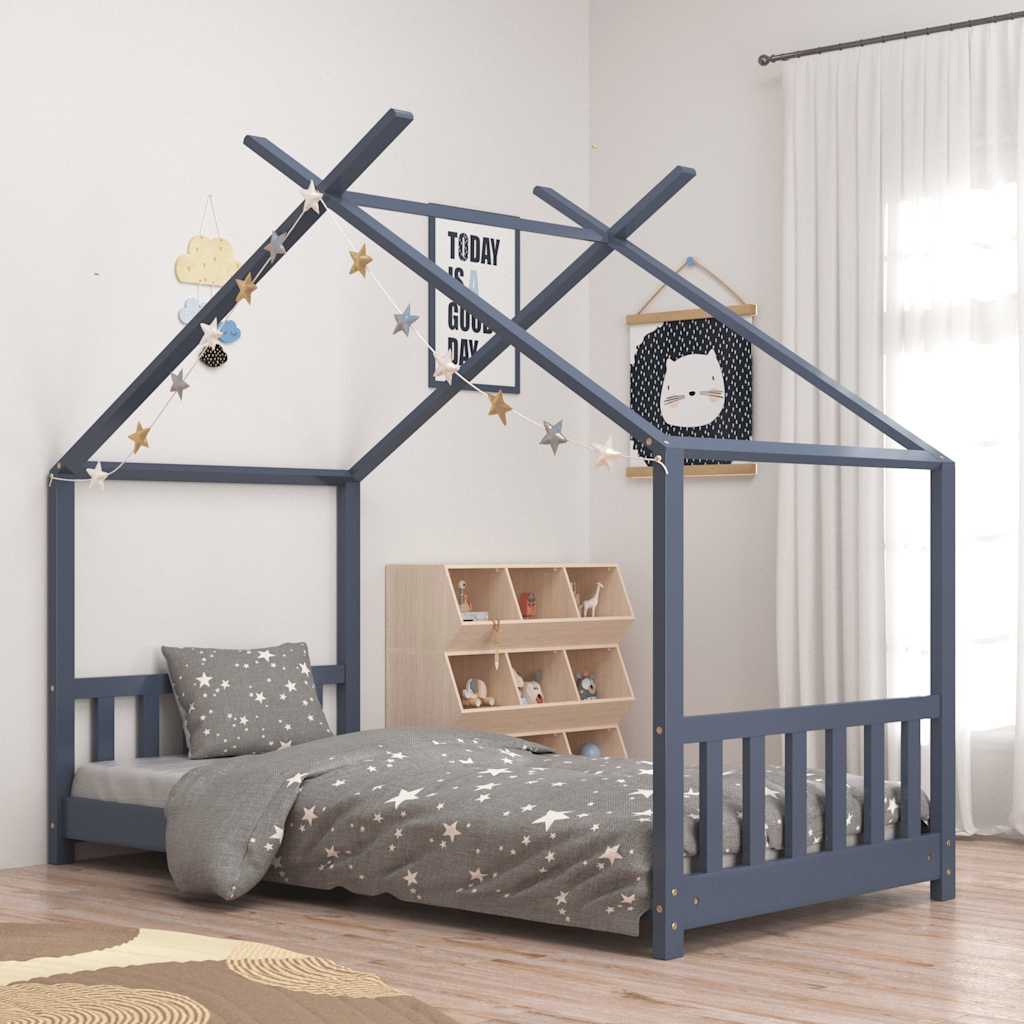 vidaXL Kids Bed Frame Solid Pine Wood