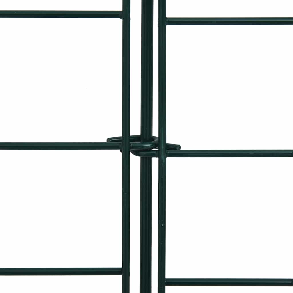 146104 vidaXL Lower Arch Garden Fence Set 77,5x64 cm Green 6