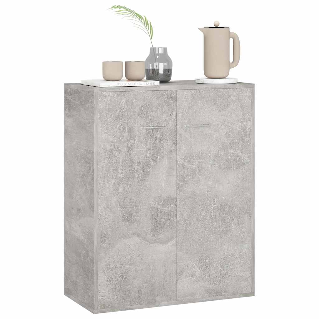 vidaXL Sideboard | Concrete grey | Engineered wood | 60 x 30 x 75 cm | Sideboard 4
