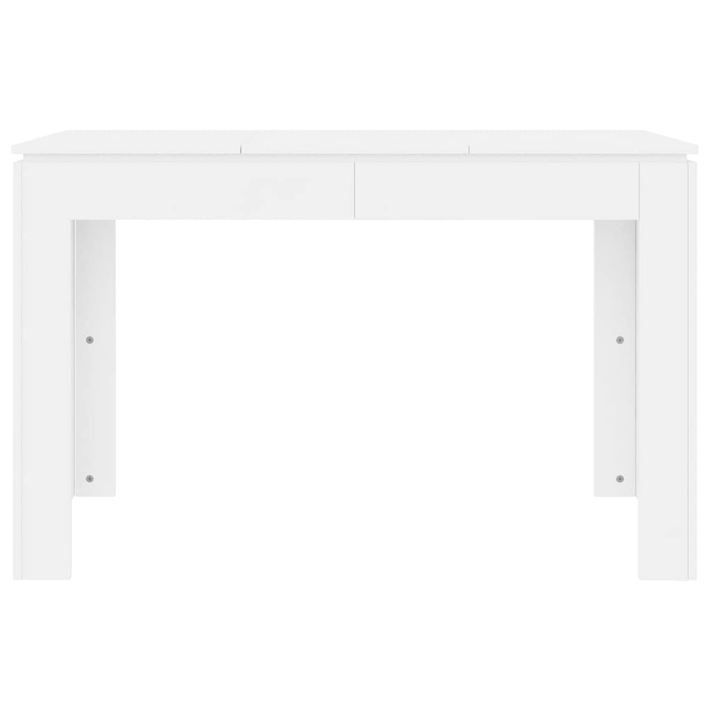 vidaXL Dining Table White 120x60x76 cm Engineered Wood 4