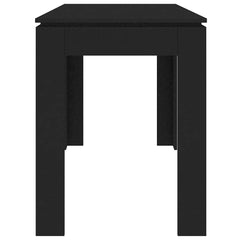 vidaXL Dining Table Black 120x60x76 cm Engineered Wood 5