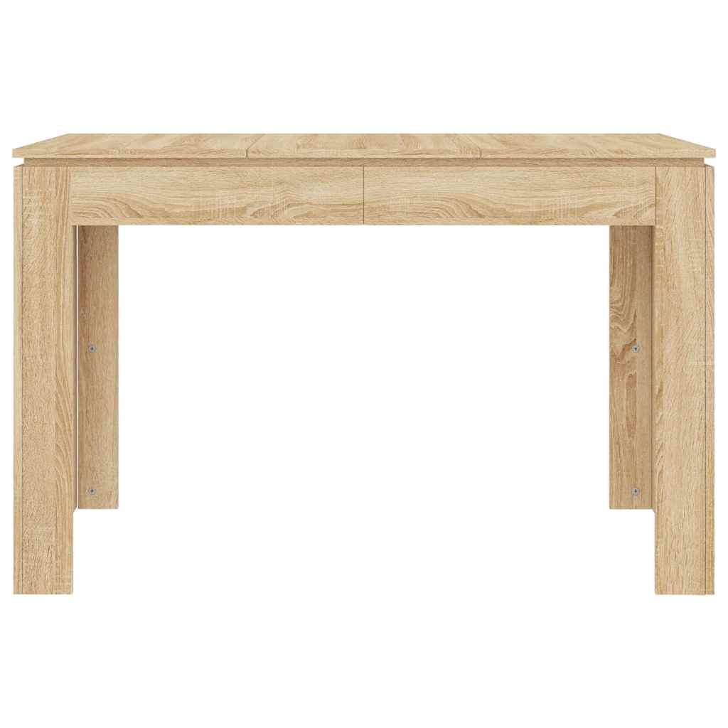 vidaXL Dining Table Sonoma Oak 120x60x76 cm Engineered Wood 4