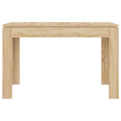 vidaXL Dining Table Sonoma Oak 120x60x76 cm Engineered Wood 4
