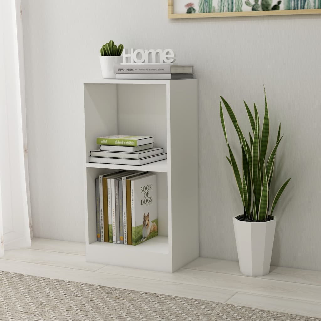 vidaXL Bookcase White 40x24x75 cm Engineered Wood 1