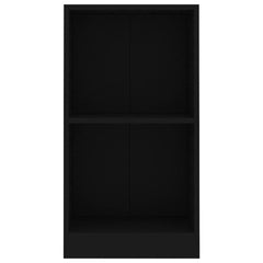 vidaXL Bookcase Black 40x24x75 cm Engineered Wood 3