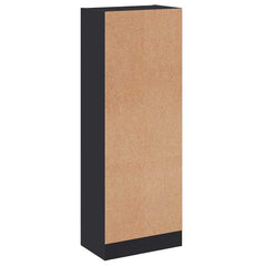800830 vidaXL 3-Tier Book Cabinet Grey 40x24x109 cm Engineered Wood 5
