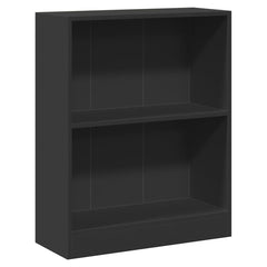 800856 vidaXL Bookshelf Black 60x24x76 cm Engineered Wood 2