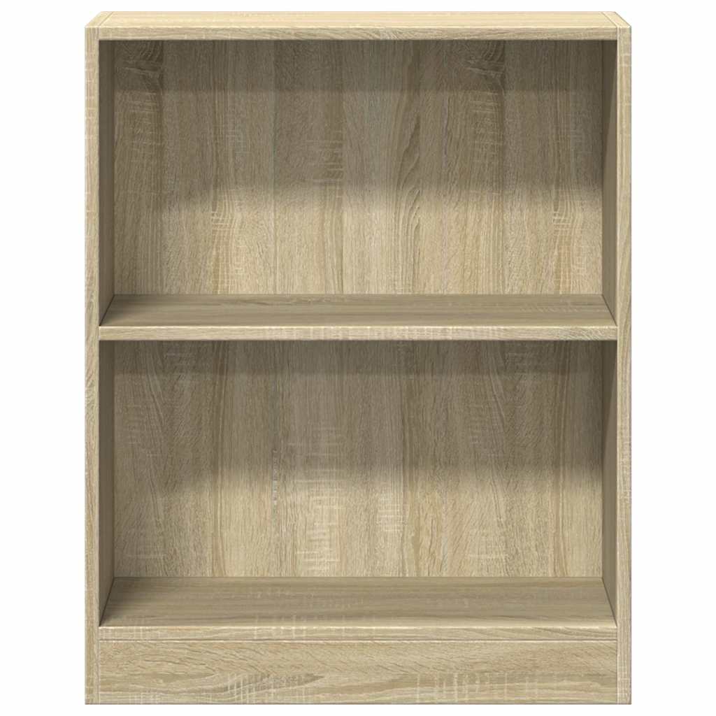 800858 vidaXL Bookshelf Sonoma Oak 60x24x76 cm Engineered Wood 4
