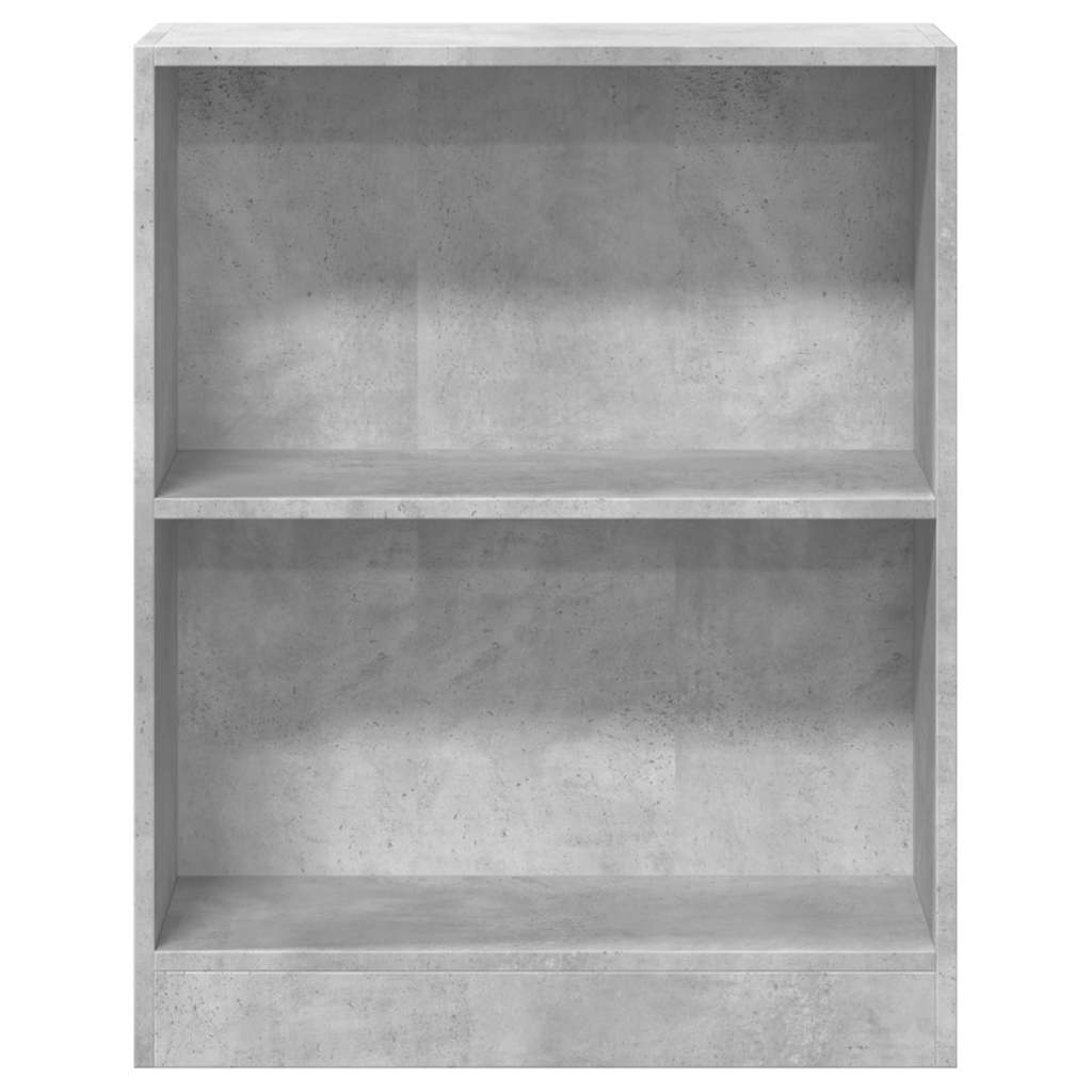 800859 vidaXL Bookshelf Concrete Grey 60x24x76 cm Engineered Wood 4