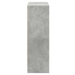 800859 vidaXL Bookshelf Concrete Grey 60x24x76 cm Engineered Wood 6