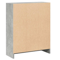800859 vidaXL Bookshelf Concrete Grey 60x24x76 cm Engineered Wood 5