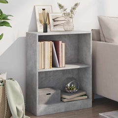 800859 vidaXL Bookshelf Concrete Grey 60x24x76 cm Engineered Wood 1