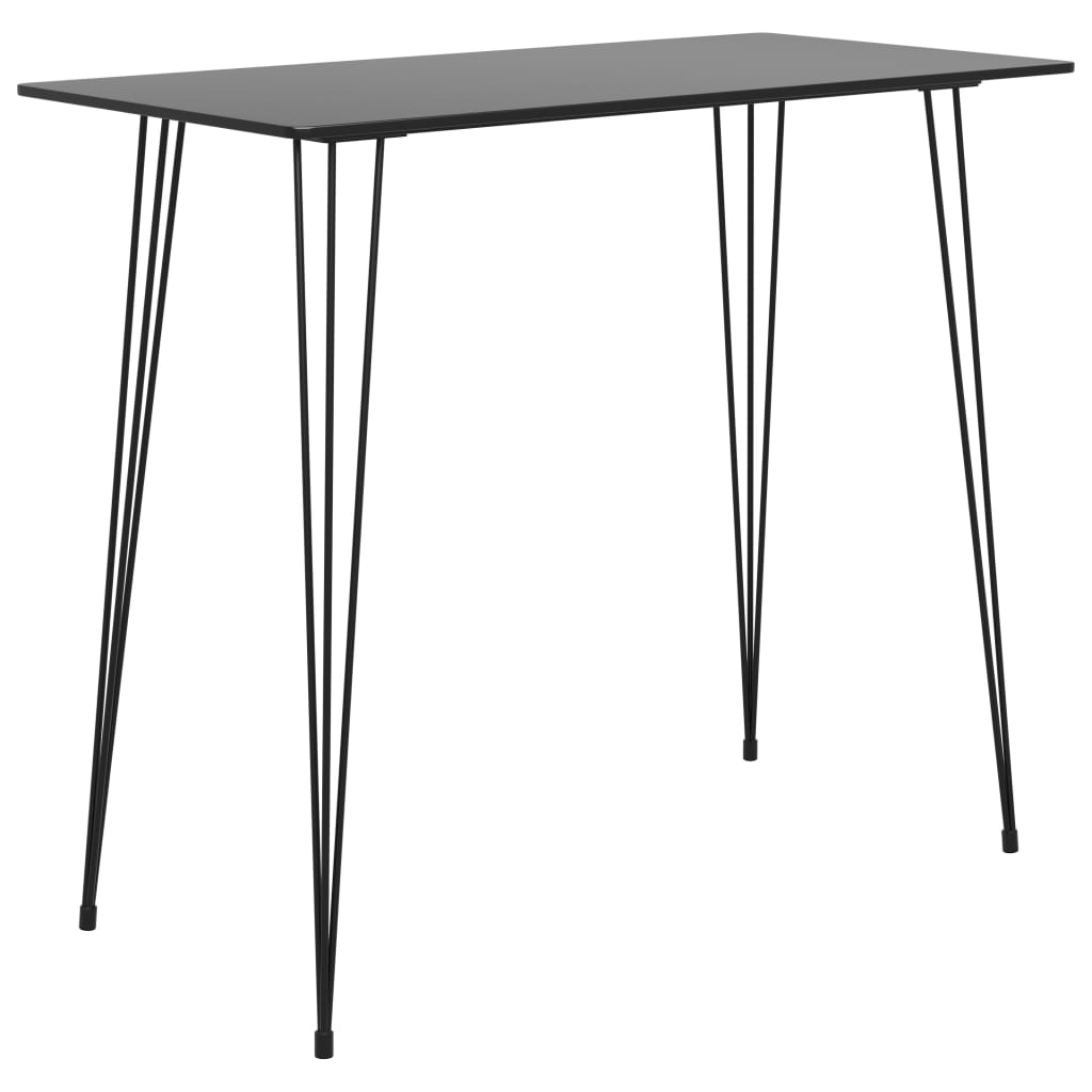 vidaXL Bar Table Black 120x60x105 cm 1