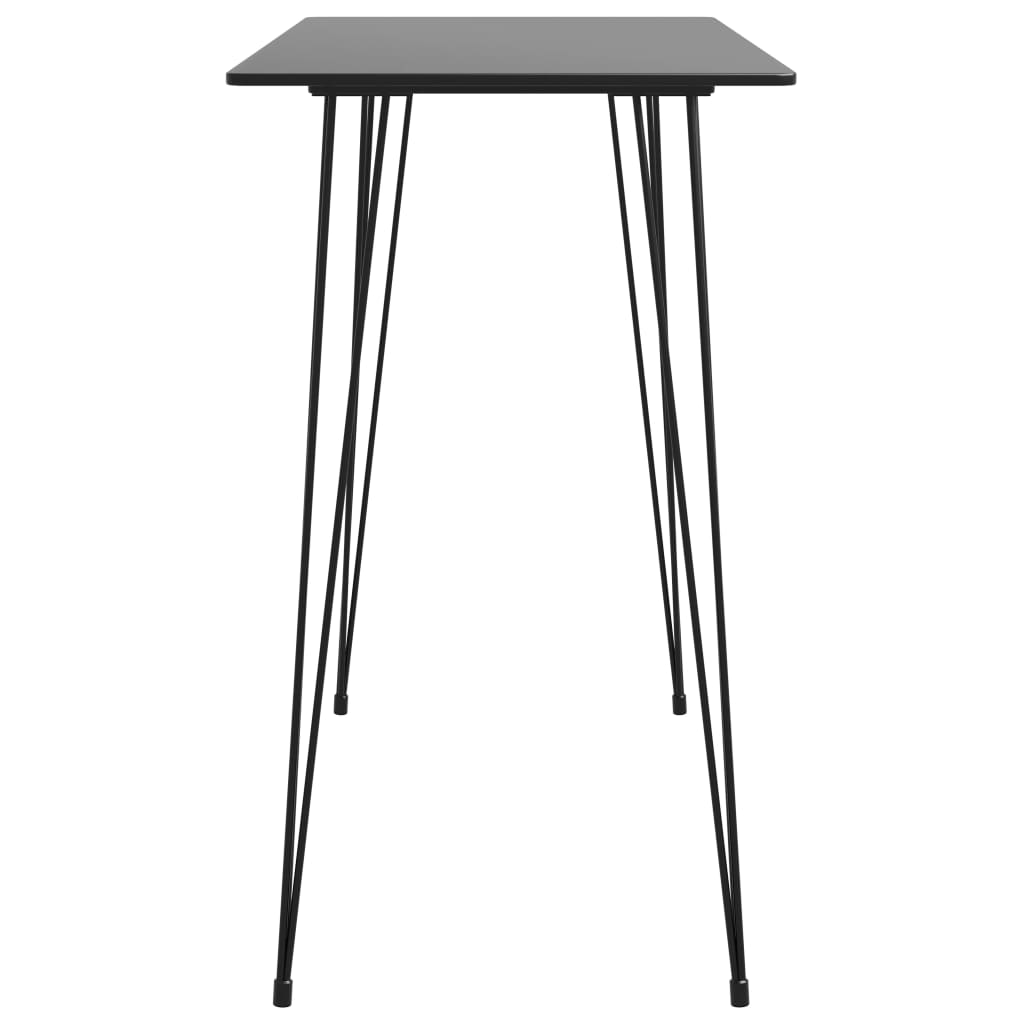 vidaXL Bar Table Black 120x60x105 cm 3