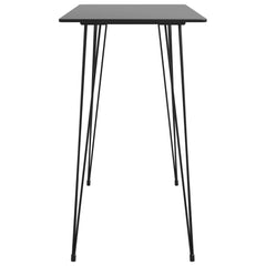 vidaXL Bar Table Black 120x60x105 cm 3
