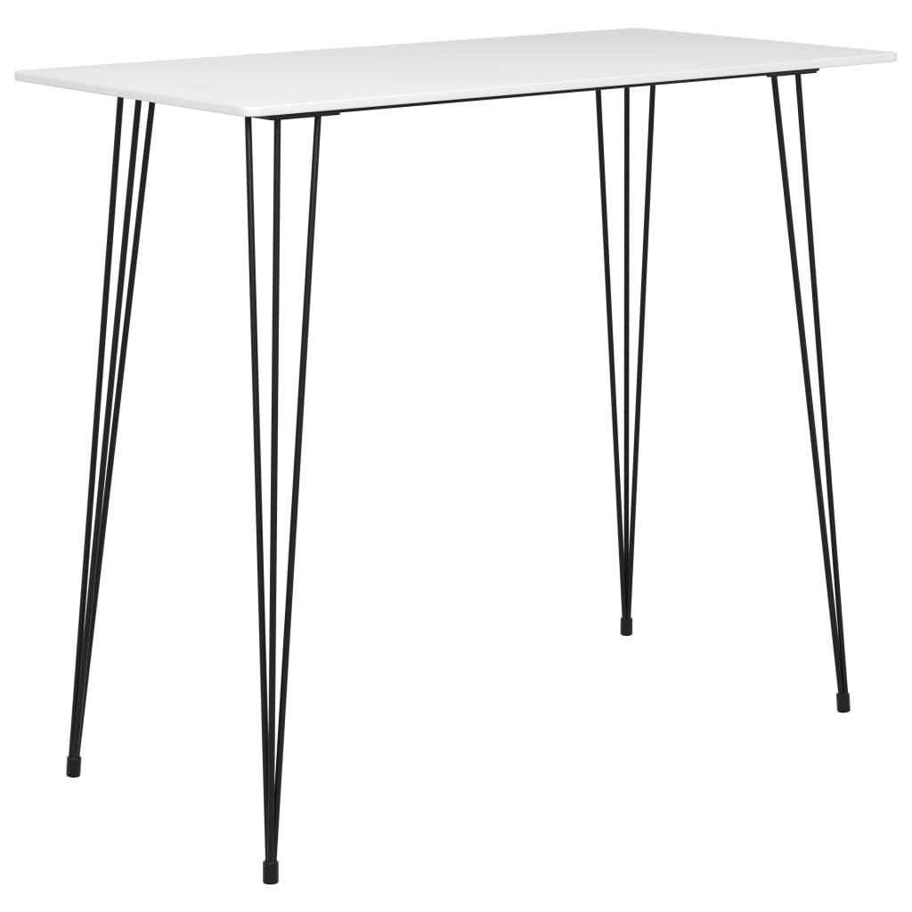 vidaXL Bar Table White 120x60x105 cm 1