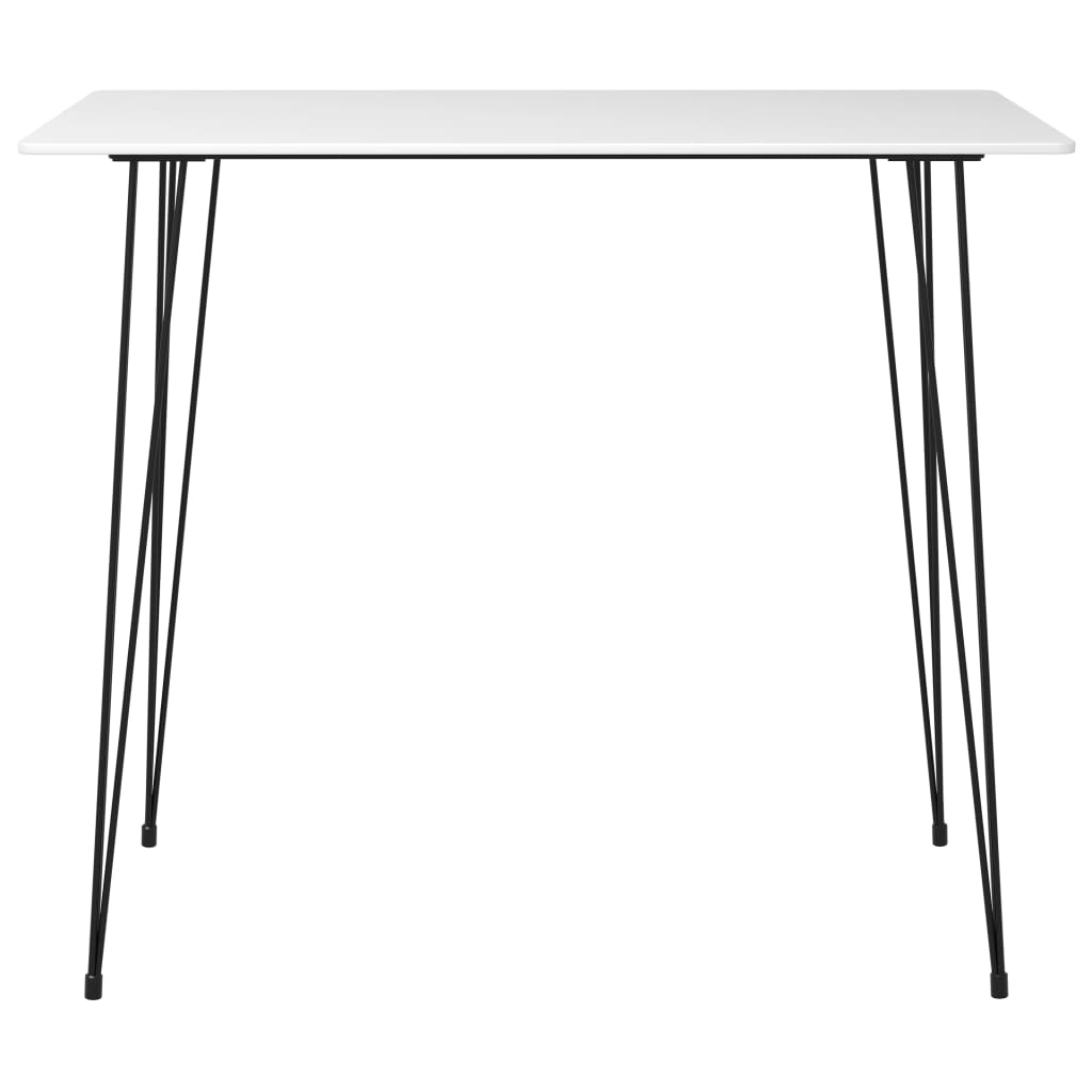 vidaXL Bar Table White 120x60x105 cm 2
