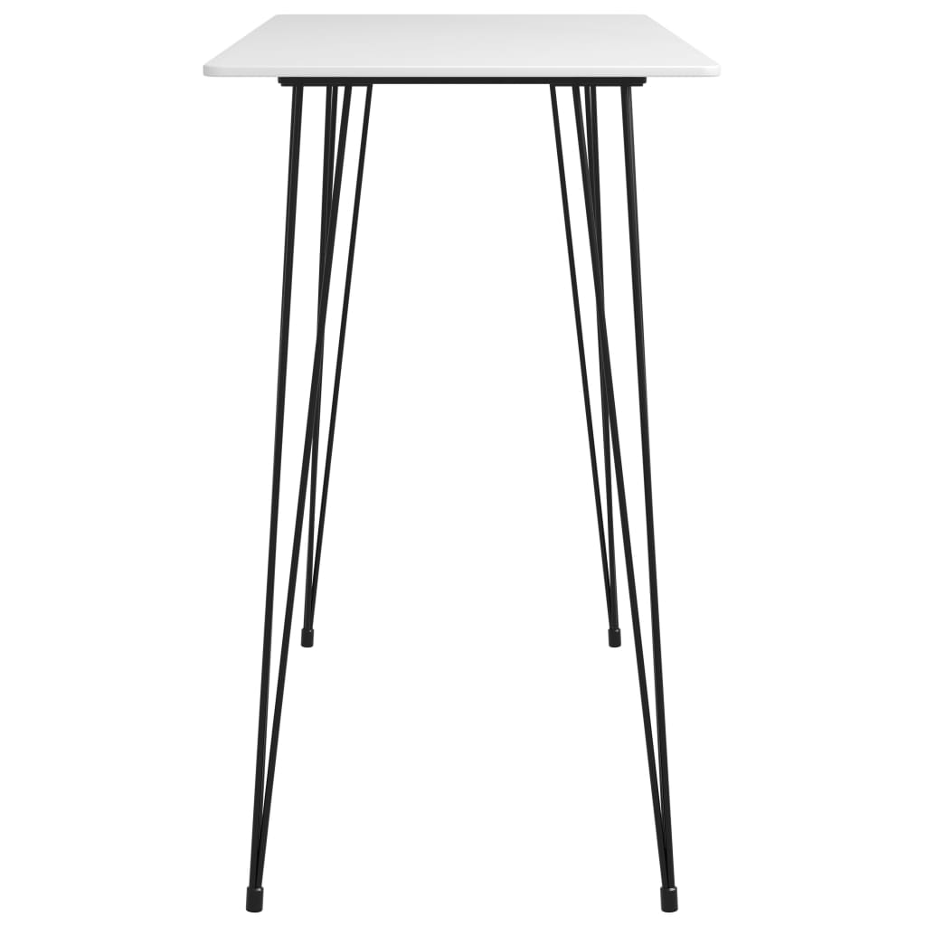vidaXL Bar Table White 120x60x105 cm 3