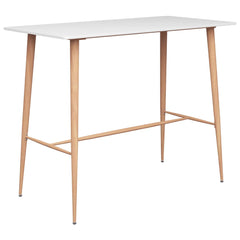 vidaXL Bar Table White 120x60x105 cm 1