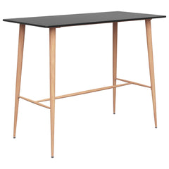 vidaXL Bar Table Black 120x60x105 cm 1