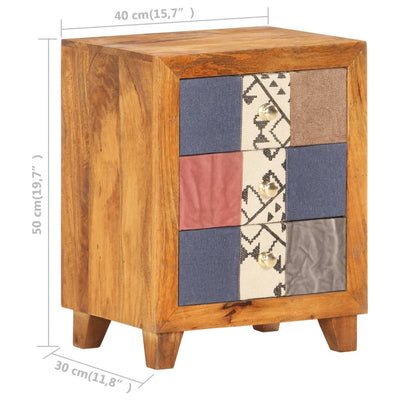 Bedside Cabinet 40x30x50 cm Solid Mango Wood