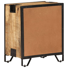 vidaXL Bedside Cabinet 43x30x51 cm Solid Rough Mango Wood 5