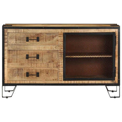 285894 vidaXL Sideboard 100x31x60 cm Solid Rough Mango Wood 2