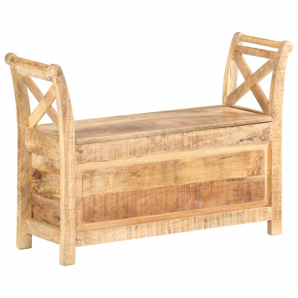 285904 vidaXL Hall Bench 103x33x72 cm Solid Mango Wood 1