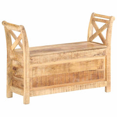 285904 vidaXL Hall Bench 103x33x72 cm Solid Mango Wood 1