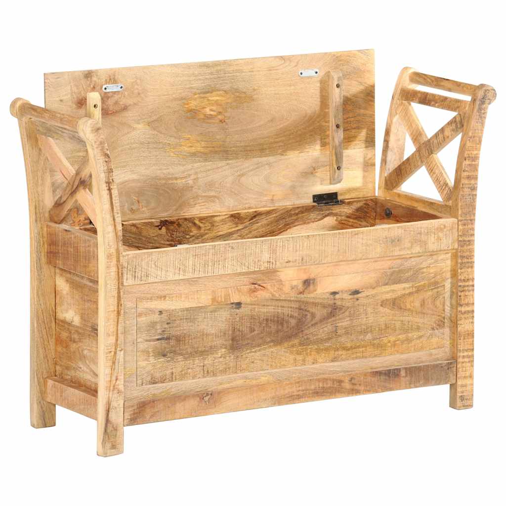285904 vidaXL Hall Bench 103x33x72 cm Solid Mango Wood 3