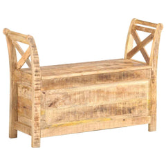 285904 vidaXL Hall Bench 103x33x72 cm Solid Mango Wood 4