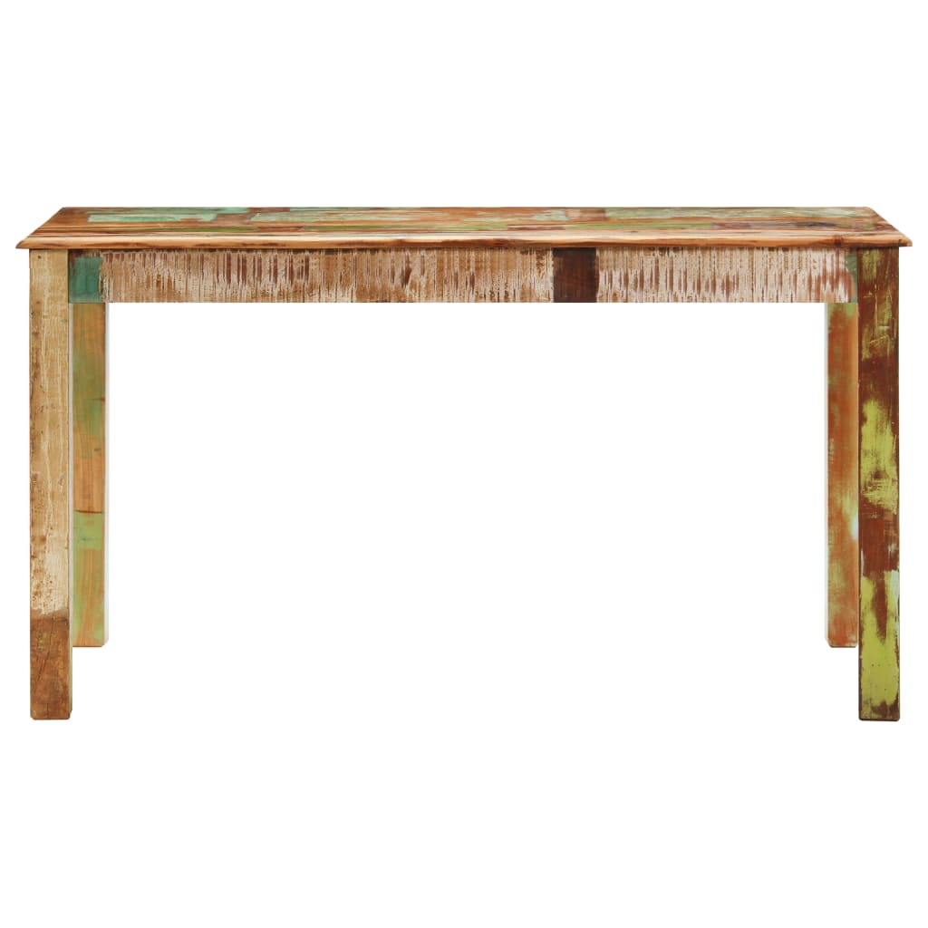 vidaXL Dining Table Solid Reclaimed Wood 140x70x76 cm 2