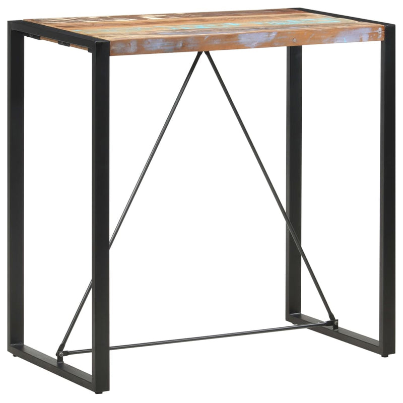 Bar Table 110x60x110 cm Solid Reclaimed Wood