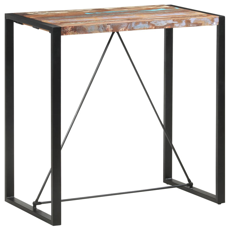 Bar Table 110x60x110 cm Solid Reclaimed Wood