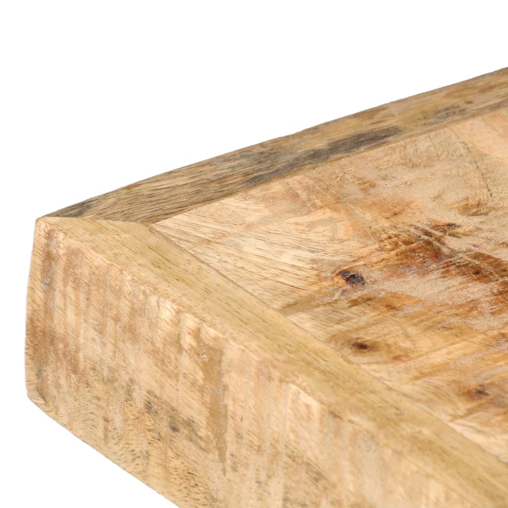 vidaXL Dining Table 180x90x76 cm Solid Rough Mango Wood 3