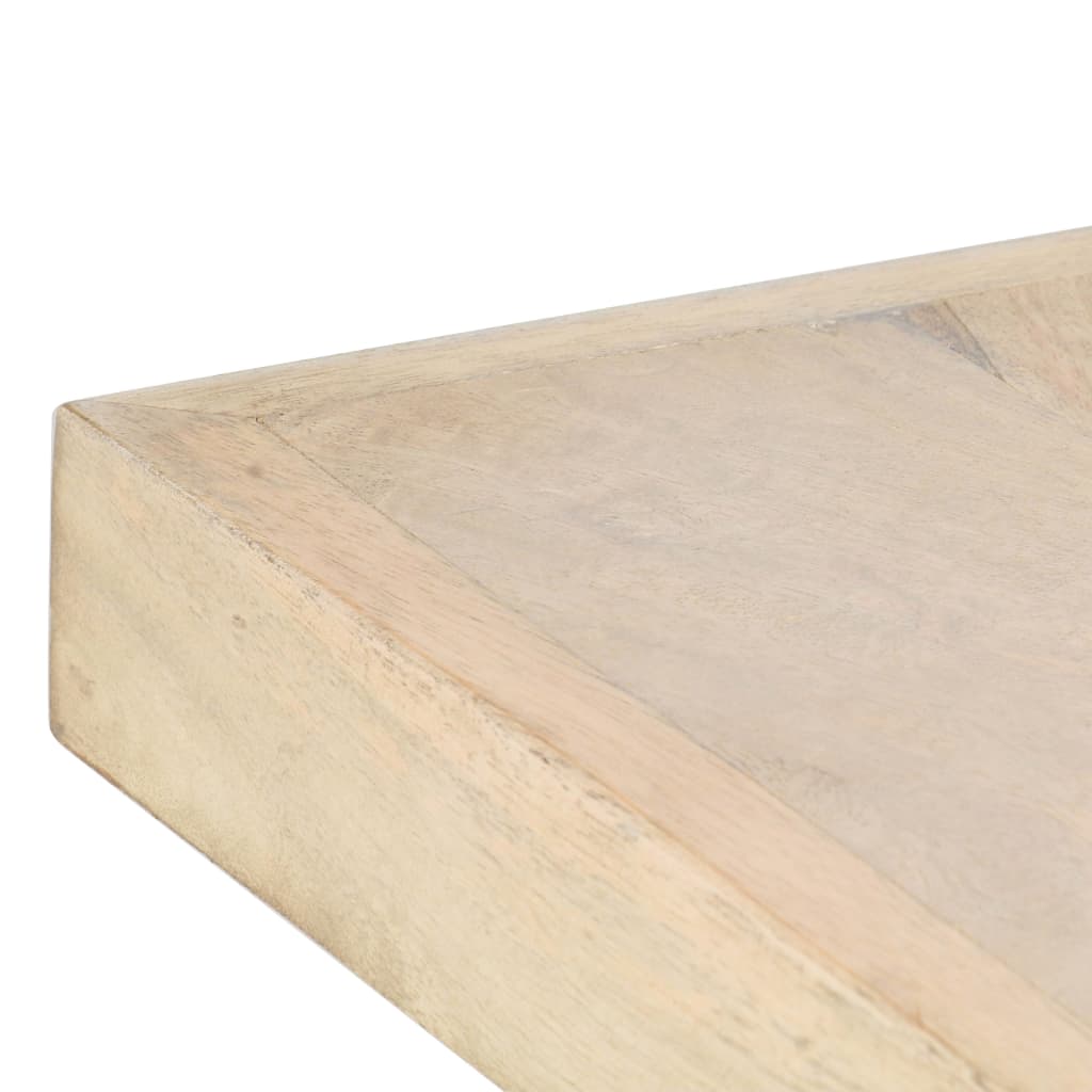 vidaXL Dining Table 180x90x76 cm Solid Bleached Mango Wood 3