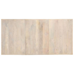 vidaXL Dining Table 180x90x76 cm Solid Bleached Mango Wood 4