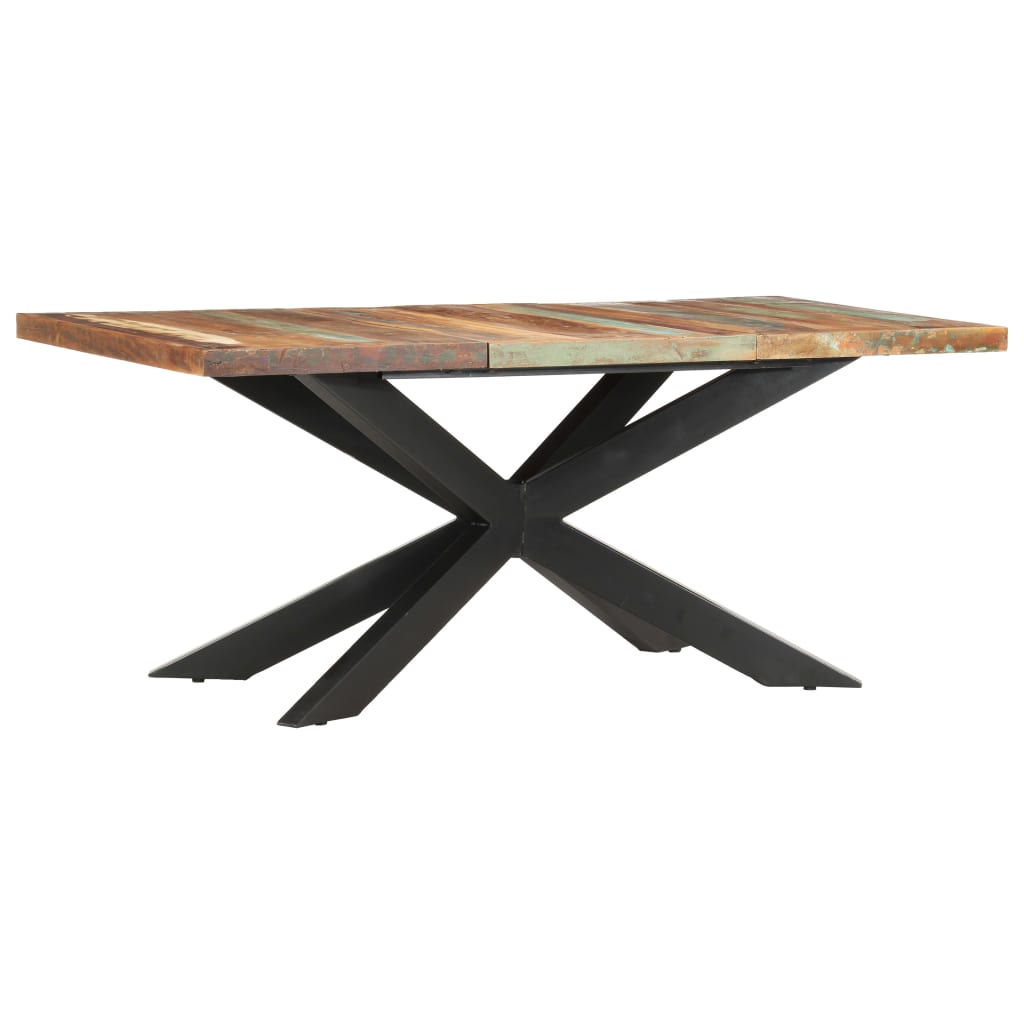 vidaXL Dining Table 180x90x76 cm Solid Reclaimed Wood 1