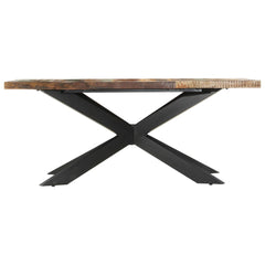 vidaXL Dining Table 180x90x76 cm Solid Reclaimed Wood 2